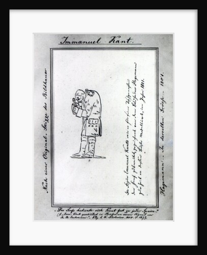 Kant mixing mustard, 1801 by Friedrich Hagemann