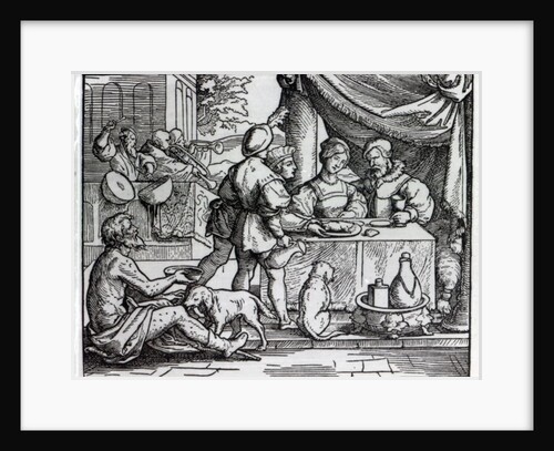 The Parable of Lazarus and Dives by German School