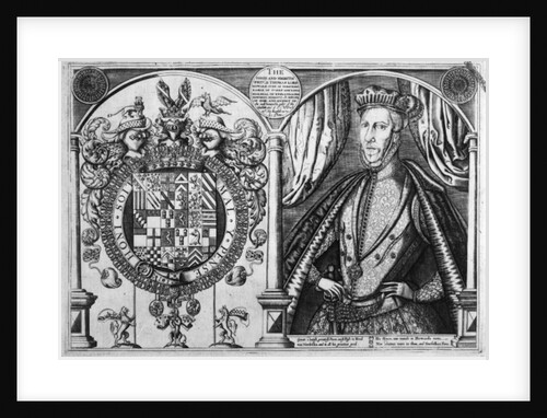 Thomas Howard, 4th Duke of Norfolk and his coat of arms, 1616 by Renold Elstrack