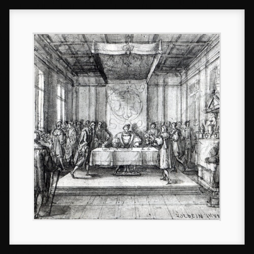 Henry VIII in his privy chamber by Hans Holbein The Younger