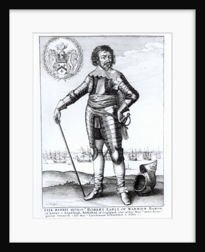 Robert Rich, 2nd Earl of Warwick by Wenceslaus Hollar