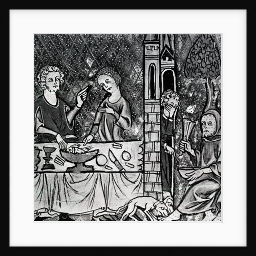 Lazarus at the rich man's gate by French School