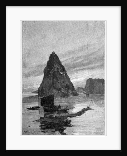 Rock of the Little Orphan on the Yangtze River, 1893 by Nikolay Karazin