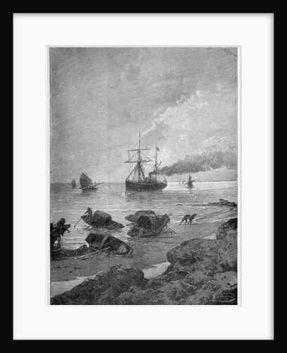 The steamship Vladivostok on the Yangtze River, part of the Tsarevich's 'Eastern Journey', 1893 by Nikolay Karazin