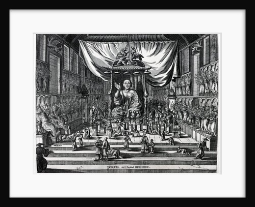 A Buddhist Temple, an illustration from 'Atlas Chinensis' by Arnoldus Montanus, 1671 by Dutch School