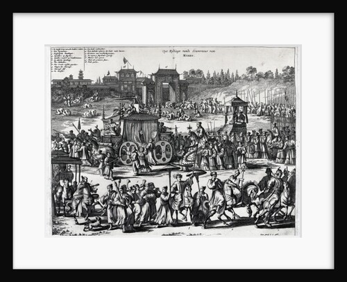 Procession from the gates of Macau by Dutch School