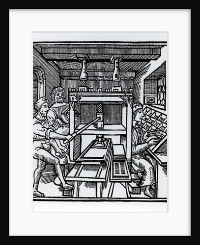 Printing press by German School