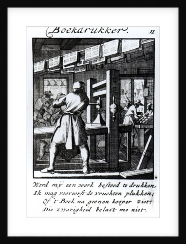 The Book Printer by Caspar and Luyken Jan Luyken