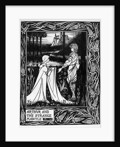 Arthur and the strange mantle, 1893-94 by Aubrey Beardsley