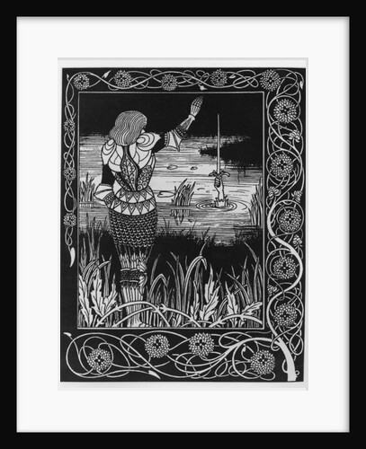 How Sir Bedivere Cast the Sword Excalibur into the Water, 1893-94 by Aubrey Beardsley