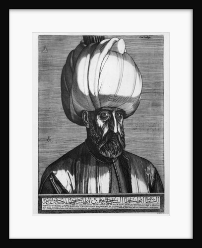 Suleiman the Magnificent, engraved in Constantinople, 1559 by Melchior Lorck