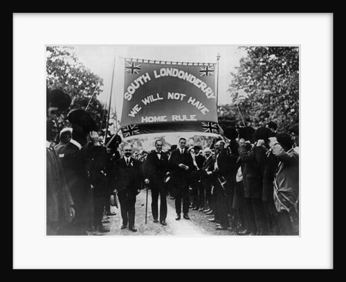 Sir Edward Carson at a South Londonderry Unionist march by Photographer Irish