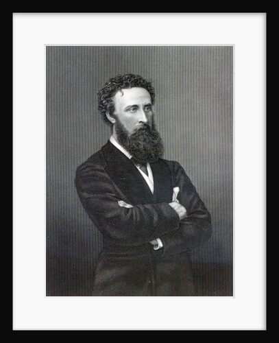 Lord Lytton, engraved by Edward Stodart by Alexander Bassano