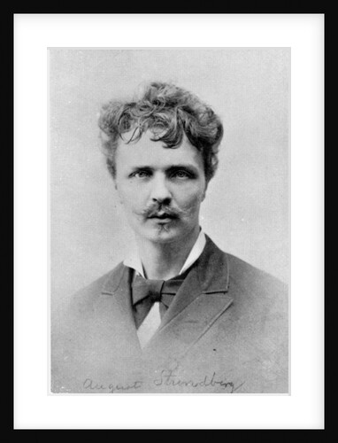 August Strindberg, 1st January, 1884 by French Photographer