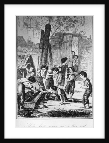 Make haste young un' or they won't have a turnip paring for us by English School