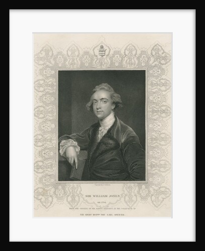 Sir William Jones from 'Gallery of Portraits' by Joshua Reynolds