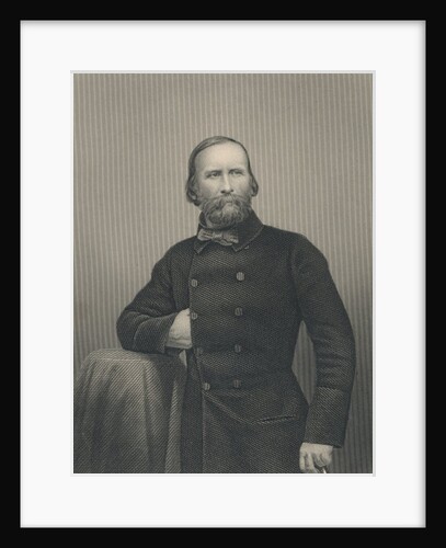 Giuseppe Garibaldi, engraved by D.J Pound by (after) Italian Photographer