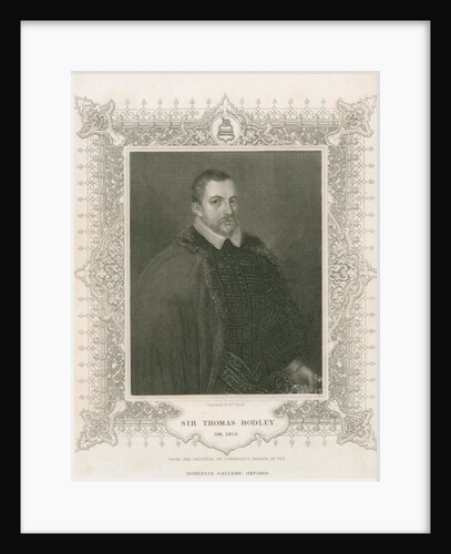 Portrait of Sir Thomas Bodley by Henry Thomas (after) Ryall