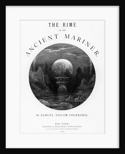 Title page from 'The Rime of the Ancient Mariner' by S.T. Coleridge, published by Harper & Brothers, New York, 1876 by Gustave Dore