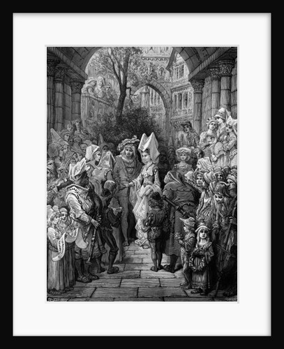 The Bride and Groom entering the hall by Gustave Dore