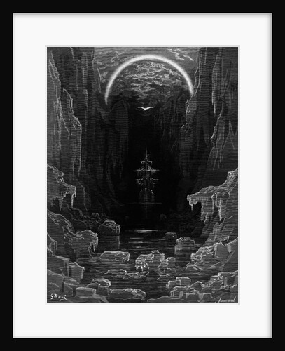 The appearance of the albatross to lead the marooned ship out of the frozen seas of Antartica by Gustave Dore