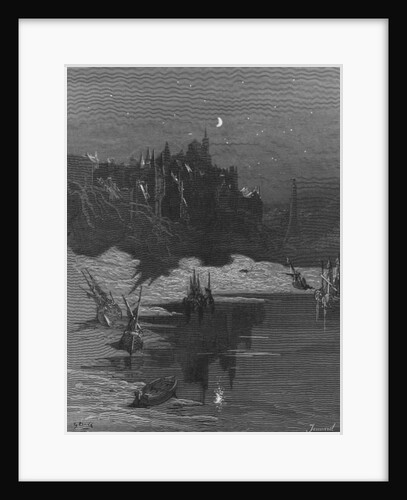 The first vision of his native country by the Mariner, freed from his trance and woken from sleep by Gustave Dore