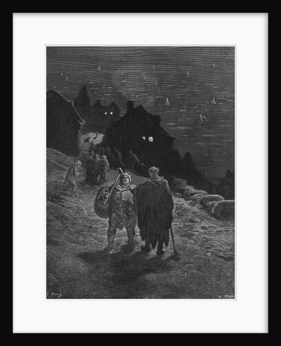 The Mariner, condemned to travel unceasingly from country to country, is also condemned to relate his story to people he meets by Gustave Dore