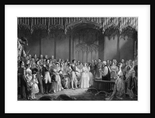 Marriage of Queen Victoria and Prince Albert at St. James's Palace on 10th February 1840 by Sir George Hayter