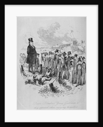 Doctor Blimber's young gentlemen as they appeared when enjoying themselves by Hablot Knight (1815-92) Browne