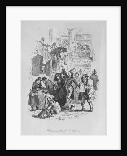 Illustration for Charles Dickens' Nicholas Nickleby, 1839 by Hablot Knight Browne
