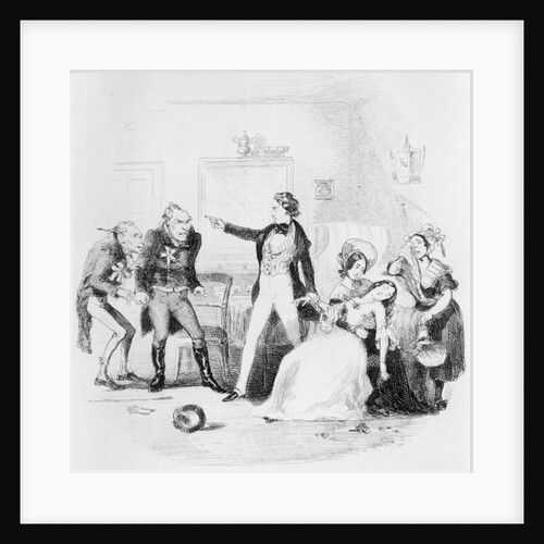 Illustration for Charles Dickens' Nicholas Nickleby, 1839 by Hablot Knight (1815-92) Browne
