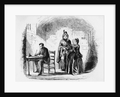 Mrs. Bagnet returns from her expedition by Hablot Knight Browne