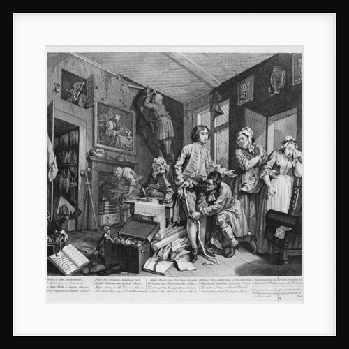 Scene I: The Rake Taking Possession of his Estate, 1735 by William Hogarth