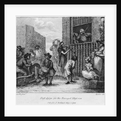 First Design for The Enraged Musician, 1799 by William Hogarth