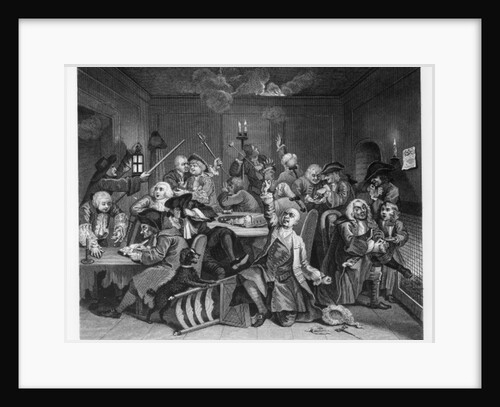 Scene VI: The Rake at the Gaming House, 1735 by William Hogarth