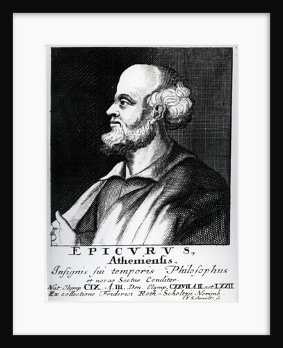 Epicurus by German School