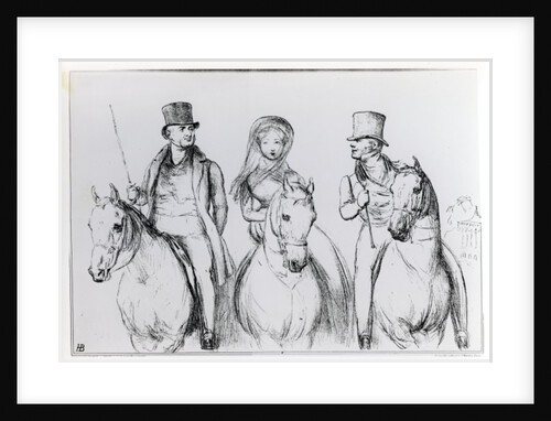 Queen Victoria, Lord Melbourne and Lord Russell by English School