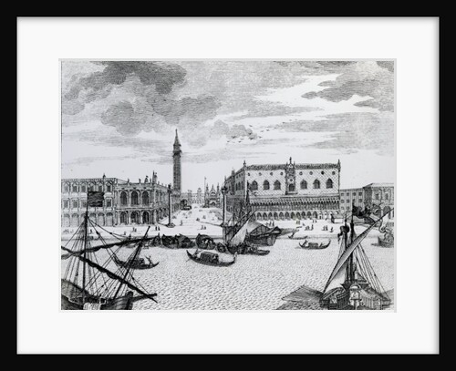 View of Piazza San Marco from the Bacino, Venice by Francesco Zucchi