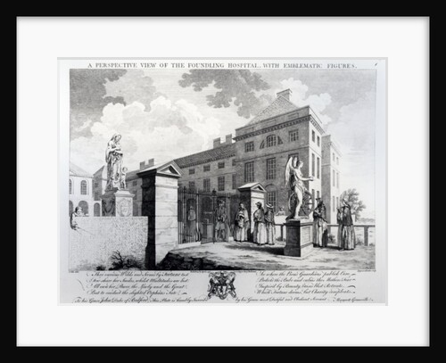 A perspective view of the Foundling Hospital, engraved by Edward Rooker, 1749 by Samuel (after) Wale