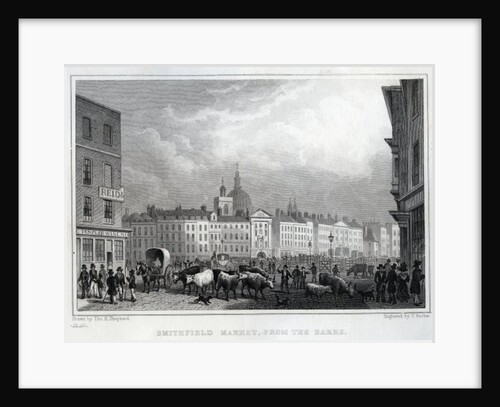 Smithfield Market from the Barrs by Thomas Hosmer (after) Shepherd