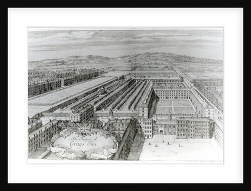 The Prospect of Grays Inn, 1720 by English School