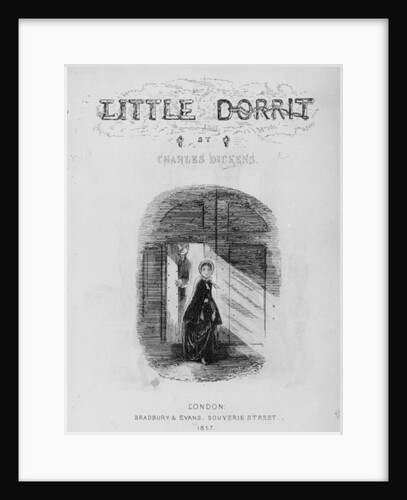 Frontispiece to 'Little Dorrit' by Charles Dickens, 1857 by Hablot Knight Browne