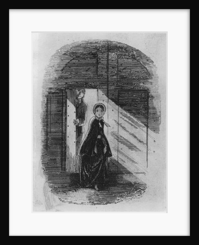 Detail of Amy Dorrit from the frontispiece to 'Little Dorrit' by Charles Dickens by Hablot Knight (1815-92) Browne