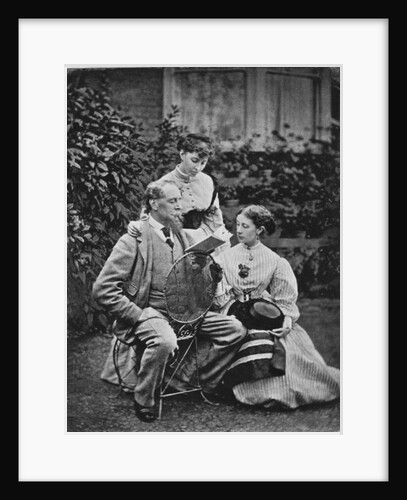 Charles Dickens with two of his daughters, c.1865 by English Photographer