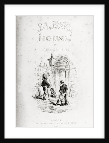 Title page of 'Bleak House' by Charles Dickens published 1853 by Hablot Knight (1815-92) Browne