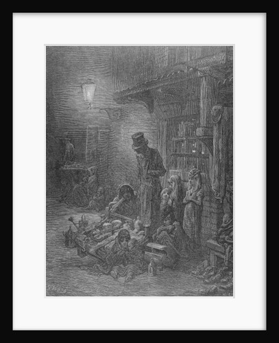 Wentworth Street, Whitechapel by Gustave (after) Dore