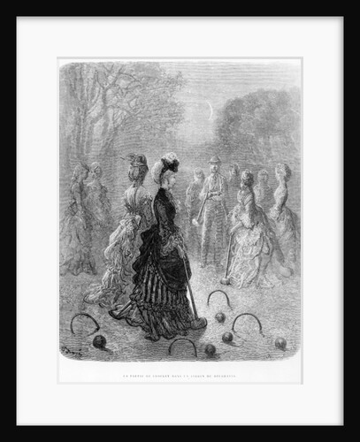 A Game of Croquet by Gustave (after) Dore
