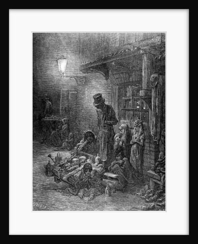 Off Billingsgate, view of Harrow Alley by Gustave Dore