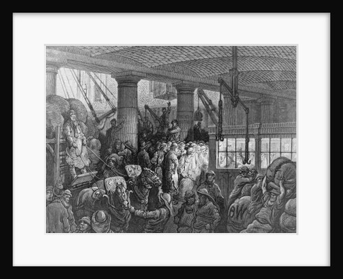 A Riverside Street by Gustave Dore