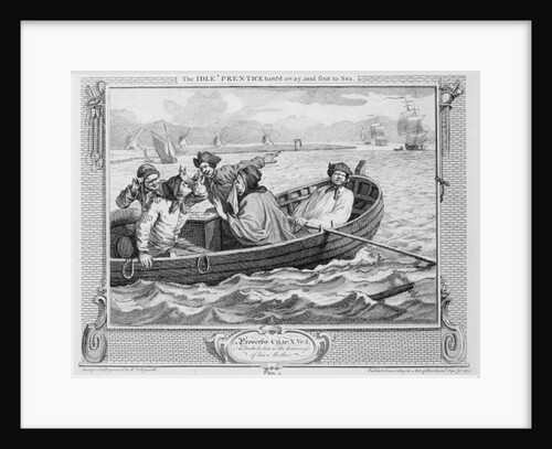 he Idle 'Prentice Turned Away and Sent to Se by William Hogarth